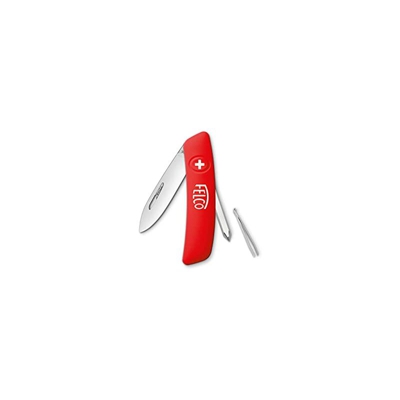 Felco Coltello tascabile, coltello pieghevole, coltello (4 funzioni incluso cacciavite Lama robusta in acciaio inossidabile Impugnatura antigraffio)