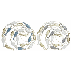 Decorazione da Parete DKD Home Decor Metallo (2 pcs) (60 x 5 x 60 cm) características