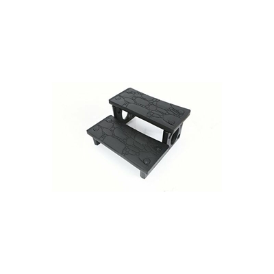 Steinbach Jacuzzi Accessori di plastica a Doppio Stadio per vasche idromassaggio, Nero, 69x63x34 cm