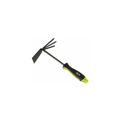 Xclou doppelhackeÂ âÂ Zappa con formgerechtem TPE di Manico in plasticaÂ âÂ Zappa 3Â rebbi & Vanga, Verde e Nero, 34Â x 19Â x 6Â cm, 341600 en oferta