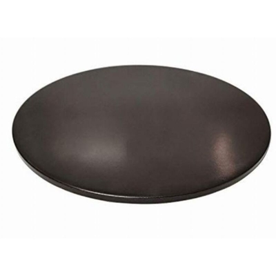 Pietre per pizza da forno e griglia nera smaltata per barbecue, pietra rotonda in ceramica, non macchia 28 cm Nero