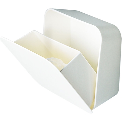 Organizzatore di immagazzinaggio della scatola di immagazzinaggio del tampone di cotone fissato al muro,bianco