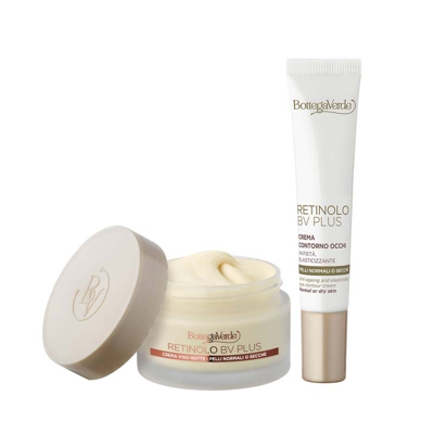 Retinolo Bv Plus - Crema viso notte - antieta, elasticizzante - con Pro-Retinolo, Collagene vegetale e acido laluronico (50 ml) - pelli normali o secc