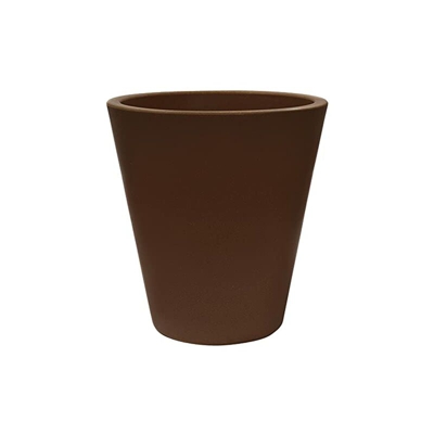 Wellhome Top garden Corsa Vaso in Polietilene a rotomoldeo Colore Bronzo 50x50 cm