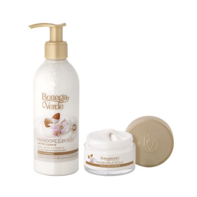 Offerta Mandorle: crema viso + latte corpo