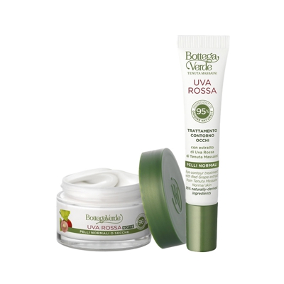 Uva Rossa - Crema viso notte, antieta nutriente + contorno occhi compreso nel prezzo