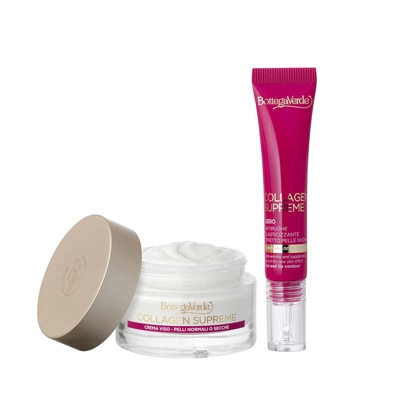Collagen Supreme - Crema viso - antirughe elasticizzante effetto pelle nuova - con Colla-Gain a base di fiore di Melograno e olio di Enotera (50 ml)