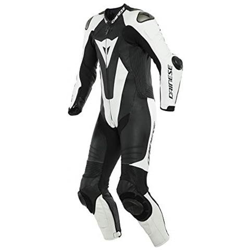 Laguna Seca 5 Abito In Pelle Per Moto Perforato Una Un Pezzo Nero / Bianco 50 en oferta