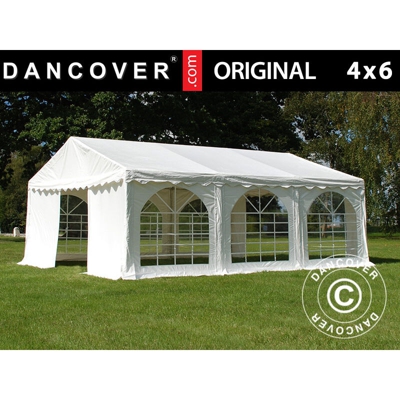 Tendone gazebo per feste Original 4x6m PVC, Bianco