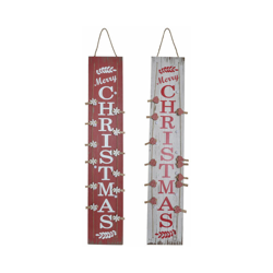 Statua Decorativa DKD Home Decor Christmas Legno (2 pcs) (17 x 3 x 91 cm) precio