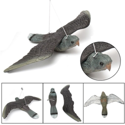 Grande realistico plastica falco esca uccello piccione spaventapasseri spaventapasseri giardino 1pz precio