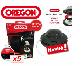 Testina Universale Oregon Gator Speedload + 5 Bobine Omaggio Decespugliatore en oferta
