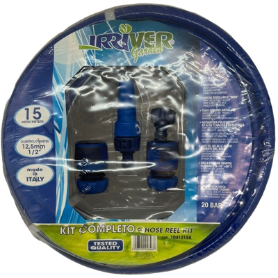 Kit Tubo Irrigazione Giardino Magico 1/2 15 Metri Completo Di Raccordi Rapidi