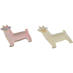 Svuotatasche Fiamma Ceramica (2 pcs) (15 x 11 x 1 cm) - Dkd Home Decor precio