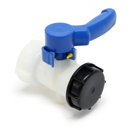 Adattatore IBC S60x6 in plastica con rubinetto a valvola tappo di protezione e guarnizione NBR precio