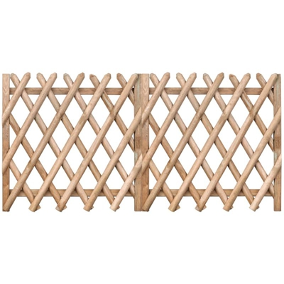 Cancelli da Giardino 2 pz in Pino Impregnato 300x100 cm