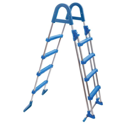 Scaletta Di Sicurezza Azuro In Acciaio A 4 Gradini - 4x4 H.1,20 - Per Piscine Fino A 1,22 M Di Altezza precio