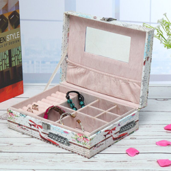 Portagioie in pelle Organizer Ornamenti per gioielli da viaggio Archiviazione portatile GB precio