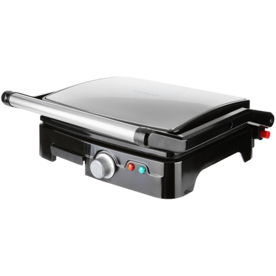 Kasanova - Piastra grill elettrica 2 in 1, 1800 W grigio