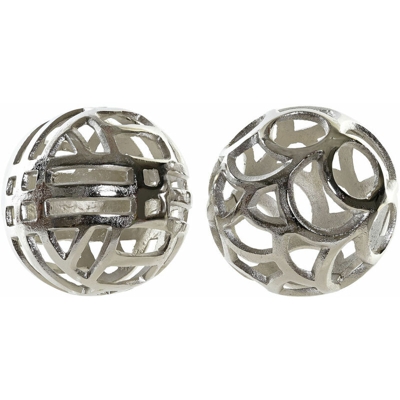 Sfera Decorativa DKD Home Decor Alluminio Abstract (15 x 15 x 15 cm) (2 pcs)