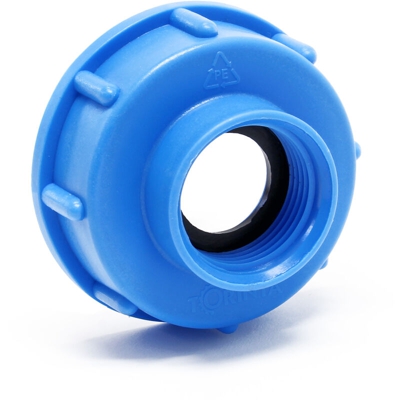 Adattatore IBC in plastica - Filettatura interna 30,93 mm (1') per serbatoi con filettatura S60x6
