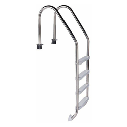 Scaletta Standard In Acciaio Inox 304 E Gradini In Pvc - 4 Gradini, Per Piscine Con Altezza Minima 1,30 M precio