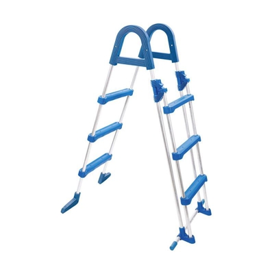 Scaletta Di Sicurezza Azuro A 3 Gradini - 3x3 H.0,91 - Per Piscine Fino A 0,95 M Di Altezza