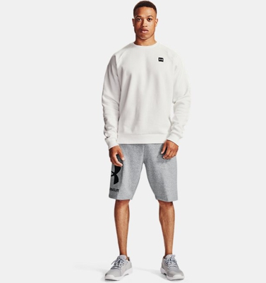 Short UA Rival Fleece Big Logo da uomo