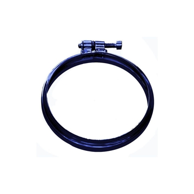 canna fumaria Fascetta bloccaggio dn 100 mm inox verniciato nero pellet