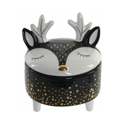 Scatola Decorativa Natale Dolomite Renna (2 pcs) (10 x 10 x 9.7 cm) - Dkd Home Decor en oferta