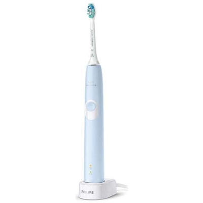 Sonicare Protectiveclean 4300 Spazzolino Da Denti Hx6803/04 Per Adulti, Ricaricabile, Tecnologia Sonica, Tempo Di Funzionamento Minimo 2 Settimane, Modalità Di Pulizia Dei Denti 2, Azzurro