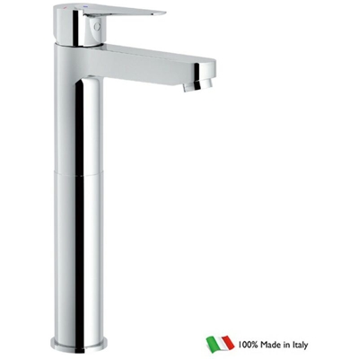 Miscelatore Lavabo Alto in Ottone Cromato Nobili serie Aron
