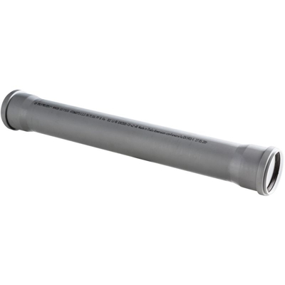 Tubo ad innesto con guarnizione 2 bicchieri 500mm, diametro 50mm