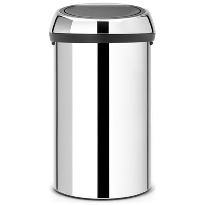 Pattumiera Da Cucina 60l Acciaio Lucido - 402609