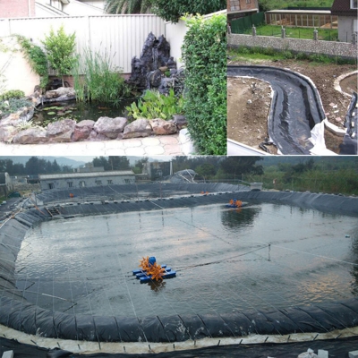 Membrana in PVC rinforzato con rivestimento per laghetto da 2,5 x 3 m in HDPE per esterni
