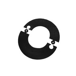 Rosone componibile verniciato nero canna fumaria D. 80 mm stufa pellet precio