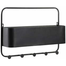 Appendiabiti Nero Metallo (60 x 14 x 41.5 cm) - Dkd Home Decor en oferta