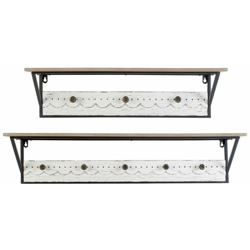 Appendiabiti Bianco Metallo Legno MDF (2 pcs) - Dkd Home Decor precio