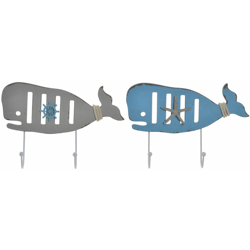 Appendiabiti Legno Metallo (2 pcs) (26 x 5 x 18 cm) - Dkd Home Decor en oferta