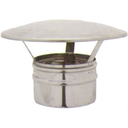 CANNA FUMARIA CAPPELLO PARAPIOGGIA CINESE INOX AISI304L DIAM.80mm STUFA PELLET en oferta