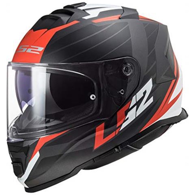 Casco Moto Ls2 Ff800 Storm Nervo Nero Opaco Rosso, Nero / Rosso / Bianco, M