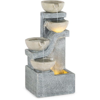 Delos fontana LED indoor e outdoor cavo da 5 m cemento grigio