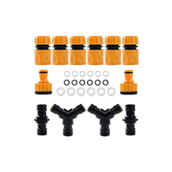 "isimsus Kit di raccordo per tubo da giardino, raccordo per tubo 2 in 1, raccordo per tubo da 1/2"", connettore per tubo da giardino, rubinetti, en oferta