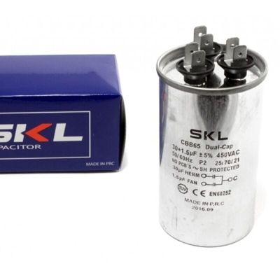 Condensatore Climatizzatore 30 Mf Uf +1.5Μf 450V