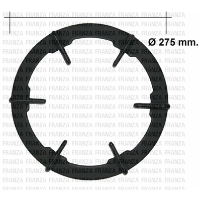 1980956 GRIGLIA IN GHISA 1F FRANKE PIANO COTTURA CUCINA 275mm - DPA 3GAV-TC