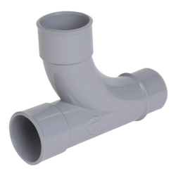 Te piedi de biche simple male-femelle a 87¡30 - PVC gris - ¯ 40 mm NICOLL, Ref. UTH18 características