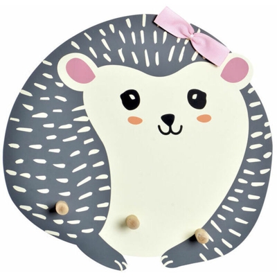 Appendiabiti DKD Home Decor Bianco Grigio Legno MDF Riccio (30 x 4.5 x 30 cm)