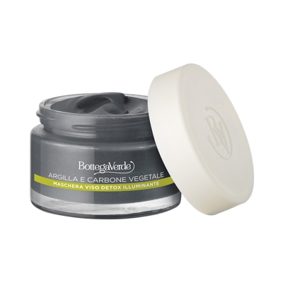 Argille di bellezza - Mascarilla facial detox iluminadora (50 ml) - Arcilla de Sicilia y Carbón vegetal - todo tipo de piel