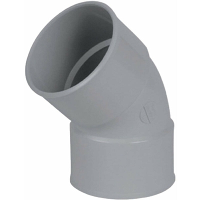 gomitol 45¡ MF, ¯ 100 mm - PVC gris NICOLL, Ref.UCT4