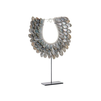 Statua Decorativa Dekodonia Metallo Conchiglie (36 x 7 x 50 cm)